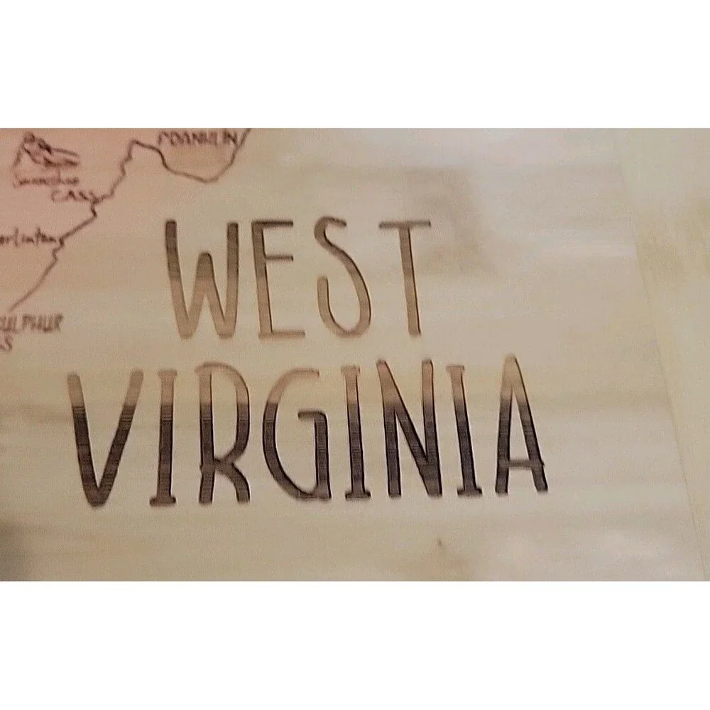 A Slice of Life West Virginia‎ State Serving and Cutting Board, 11